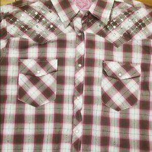 Cowgirl Hardware button down Size L